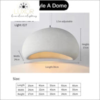 Modern Dome Hanging Pendant Light