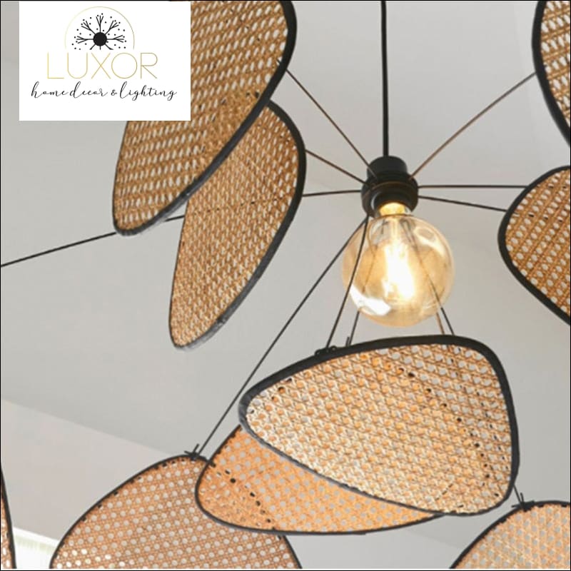 Tropical Bamboo Suspension Chandelier - chandeliers