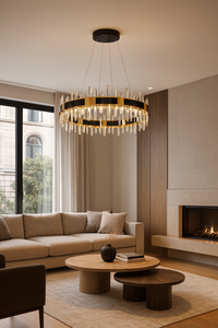 LeGrace Round Black Crystal Collection