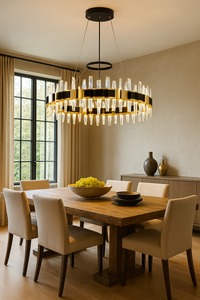 LeGrace Round Black Crystal Collection