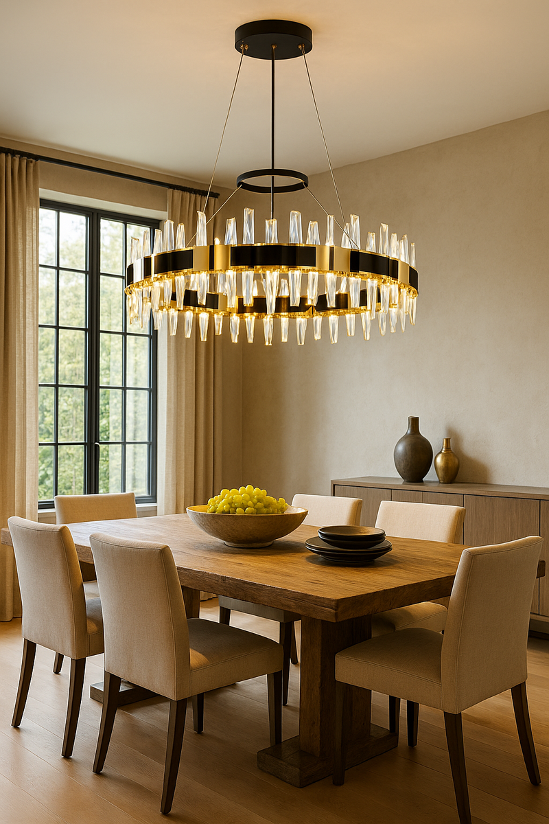 LeGrace Round Black Crystal Collection