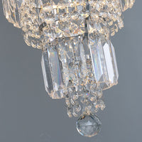 Chrome Extra Large Crystal Chandelier in Silver for Foyer/Staircase/Living Room/Entrance