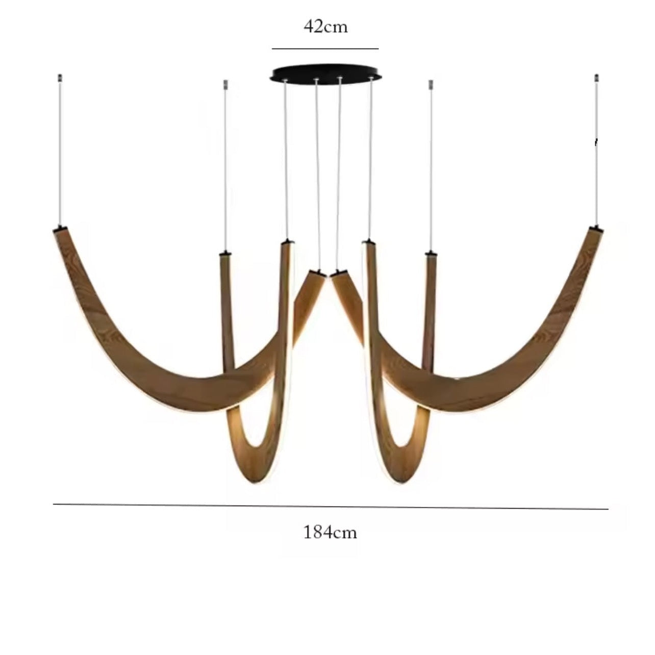 Lumière Arc Sculptural Chandelier