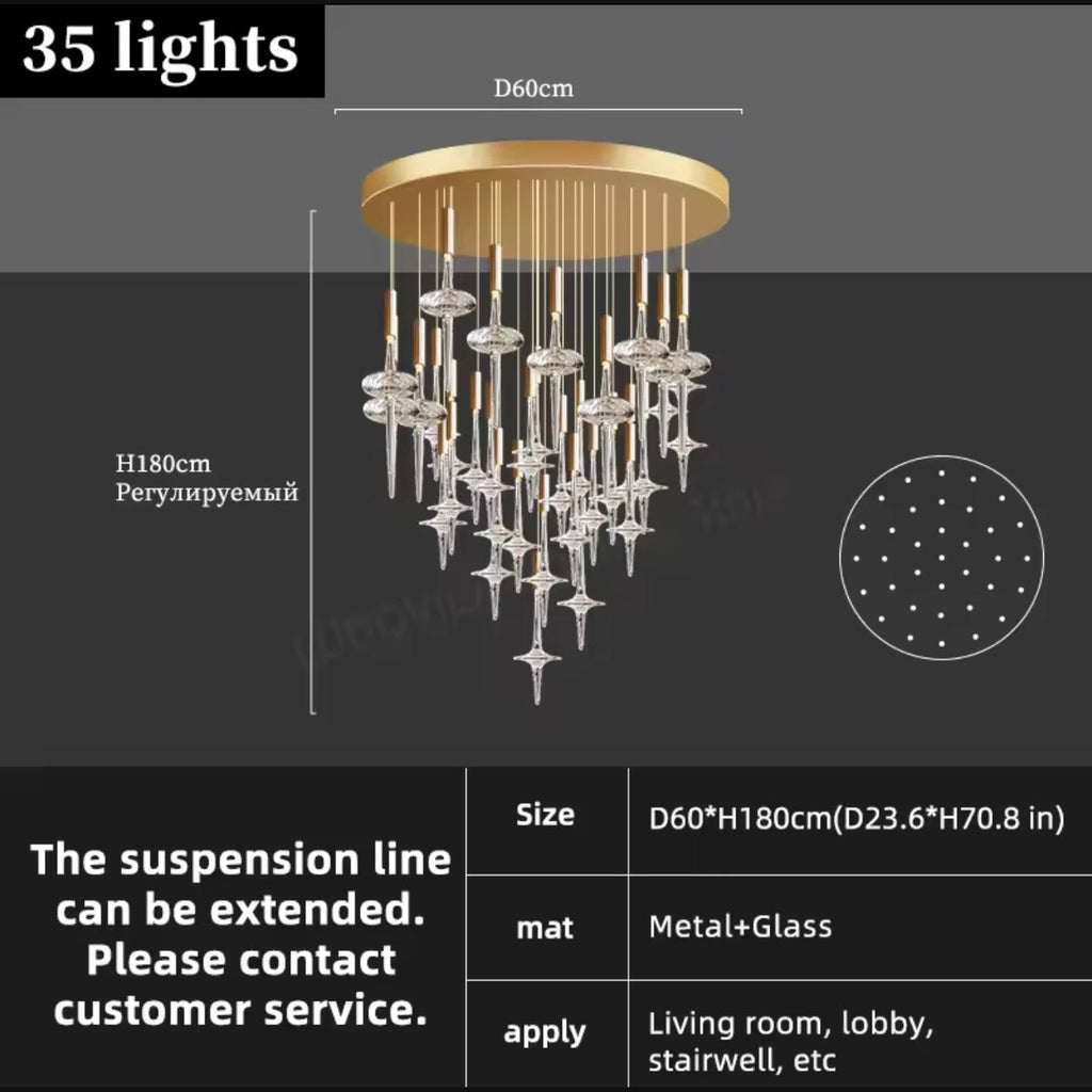 St. Reitz Crystal Chandelier - Luxor Home Decor & Lighting