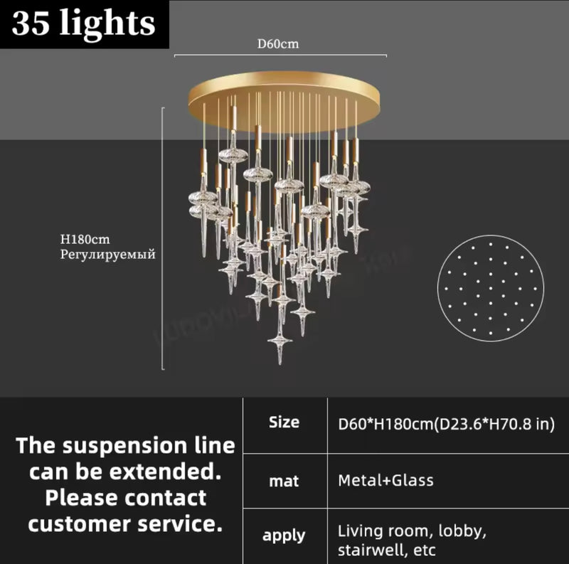 St. Reitz Crystal Chandelier