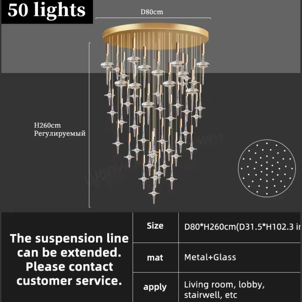 St. Reitz Crystal Chandelier - Luxor Home Decor & Lighting
