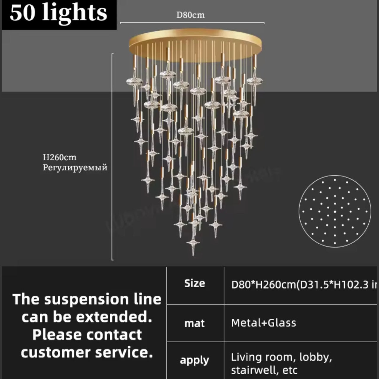 St. Reitz Crystal Chandelier - Luxor Home Decor & Lighting