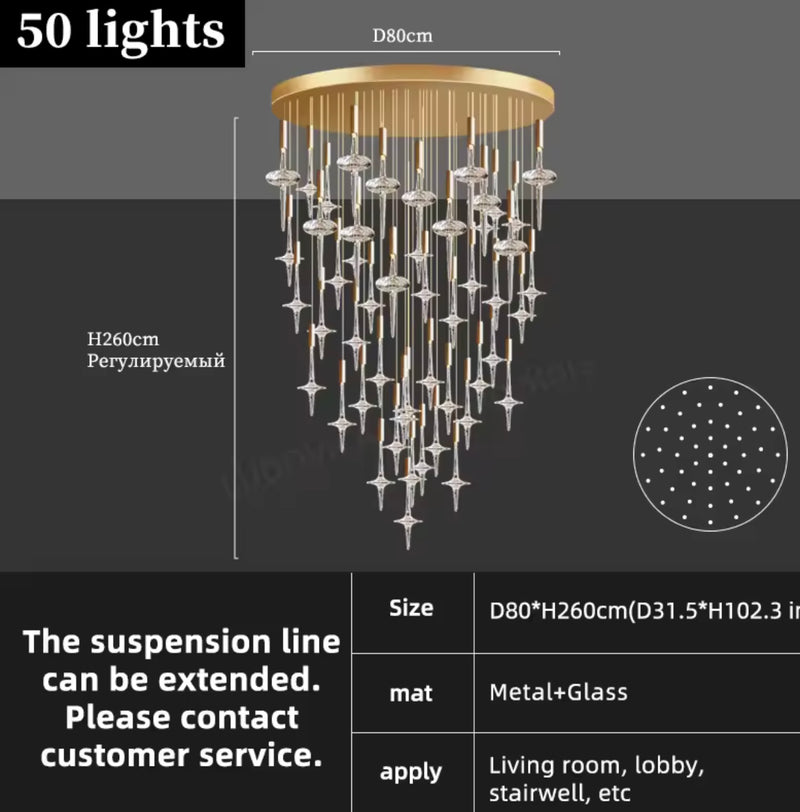 St. Reitz Crystal Chandelier