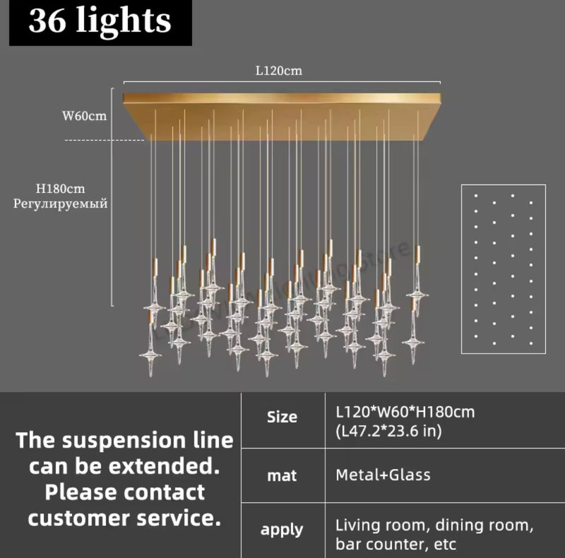 St. Reitz Crystal Chandelier