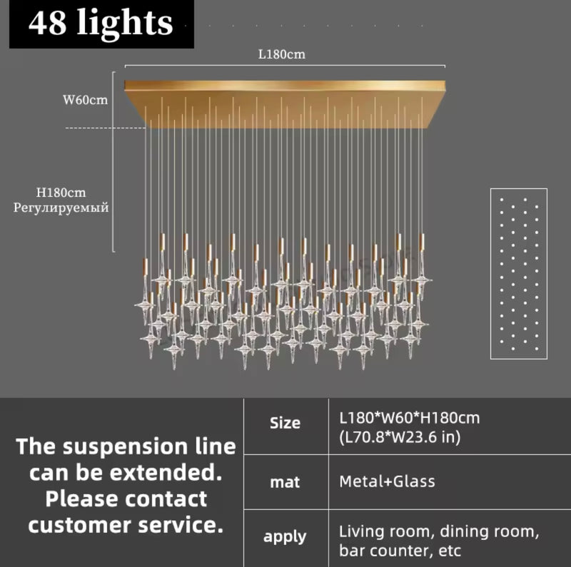 St. Reitz Crystal Chandelier