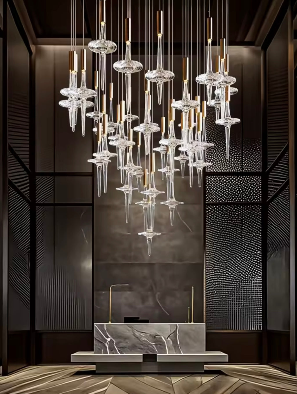 St. Reitz Crystal Chandelier