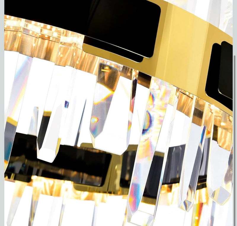 LeGrace Round Black Crystal Collection