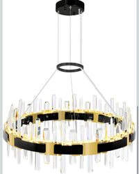 LeGrace Round Black Crystal Collection