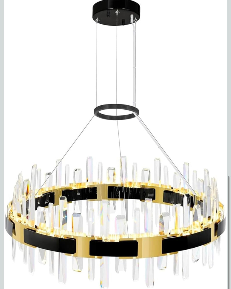 LeGrace Round Black Crystal Collection