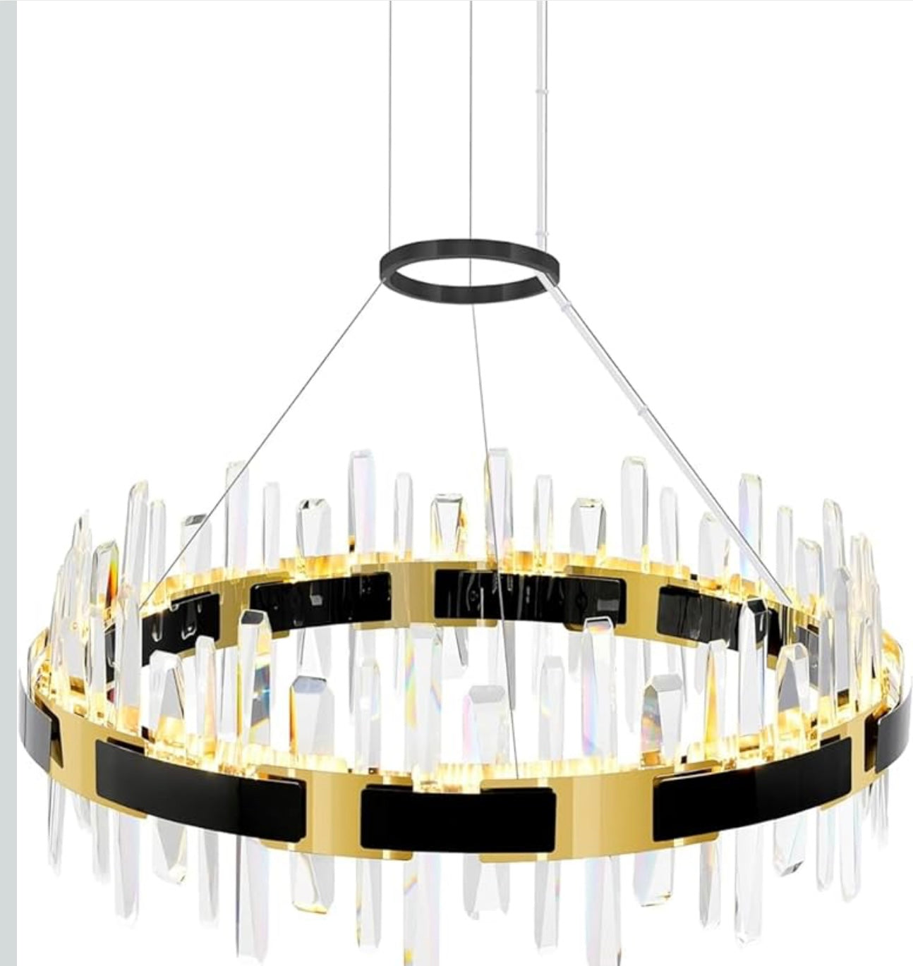 LeGrace Round Black Crystal Collection