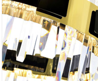 LeGrace Cascade Black Crystal Chandelier