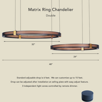 Matrix Ring Chandelier