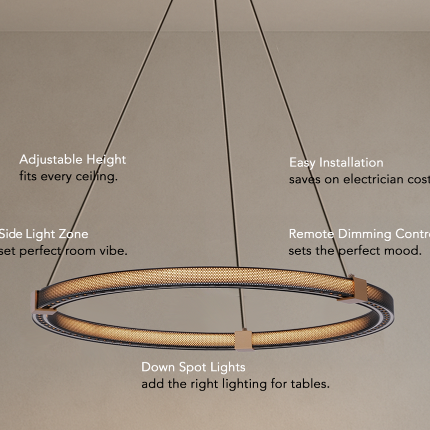 Matrix Ring Chandelier