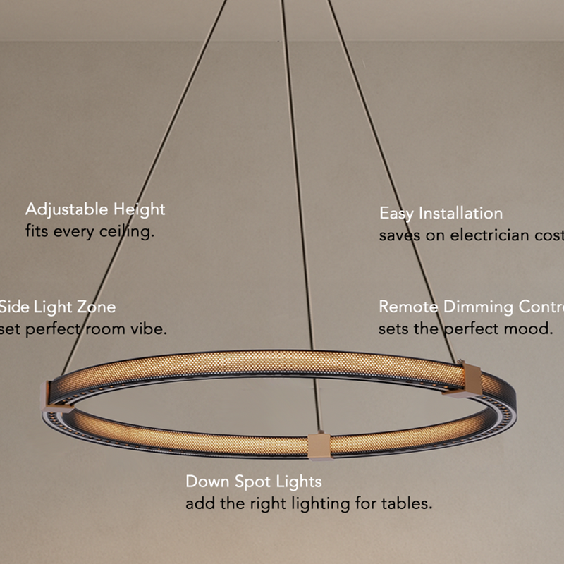 Matrix Ring Chandelier