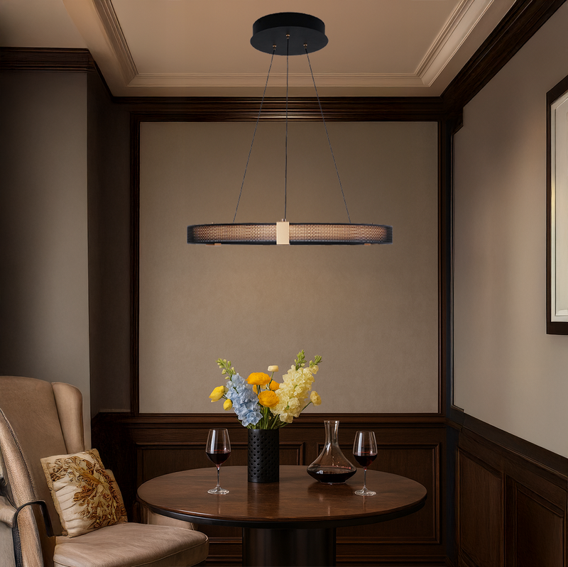 Matrix Ring Chandelier