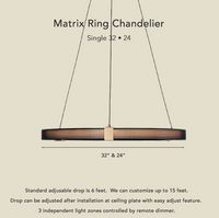 Matrix Ring Chandelier