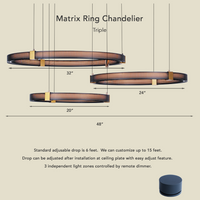Matrix Ring Chandelier