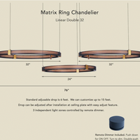Matrix Ring Chandelier