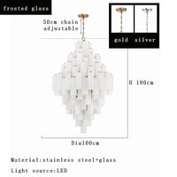 Priv Aveloria Grand Glass Cascade Chandelier