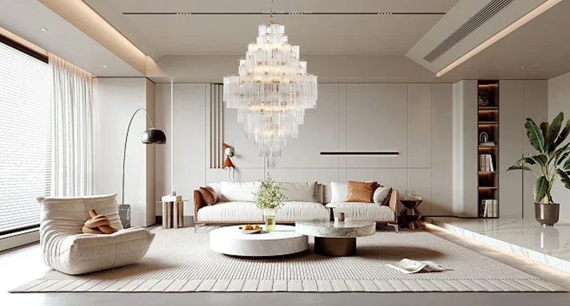 Priv Aveloria Grand Glass Cascade Chandelier