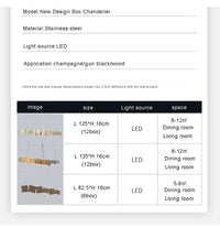 Long Italian Gold/Wood Grain Stainless Steel Pendant Light, Industrial Modern Stylish Room Decor Pendant Lamp 2025