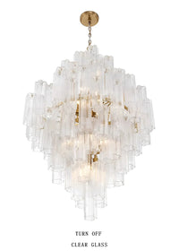 Priv Aveloria Grand Glass Cascade Chandelier