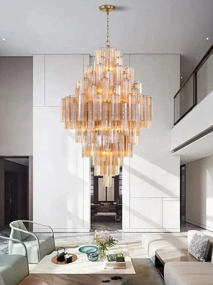 Priv Aveloria Grand Glass Cascade Chandelier