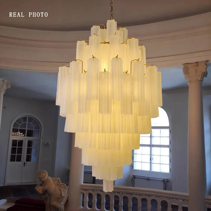 Priv Aveloria Grand Glass Cascade Chandelier