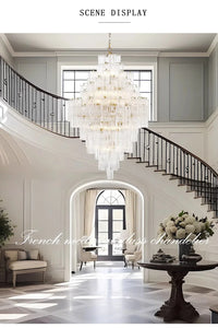 Priv Aveloria Grand Glass Cascade Chandelier