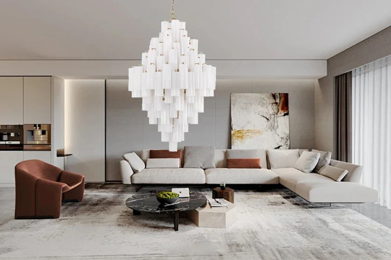 Priv Aveloria Grand Glass Cascade Chandelier