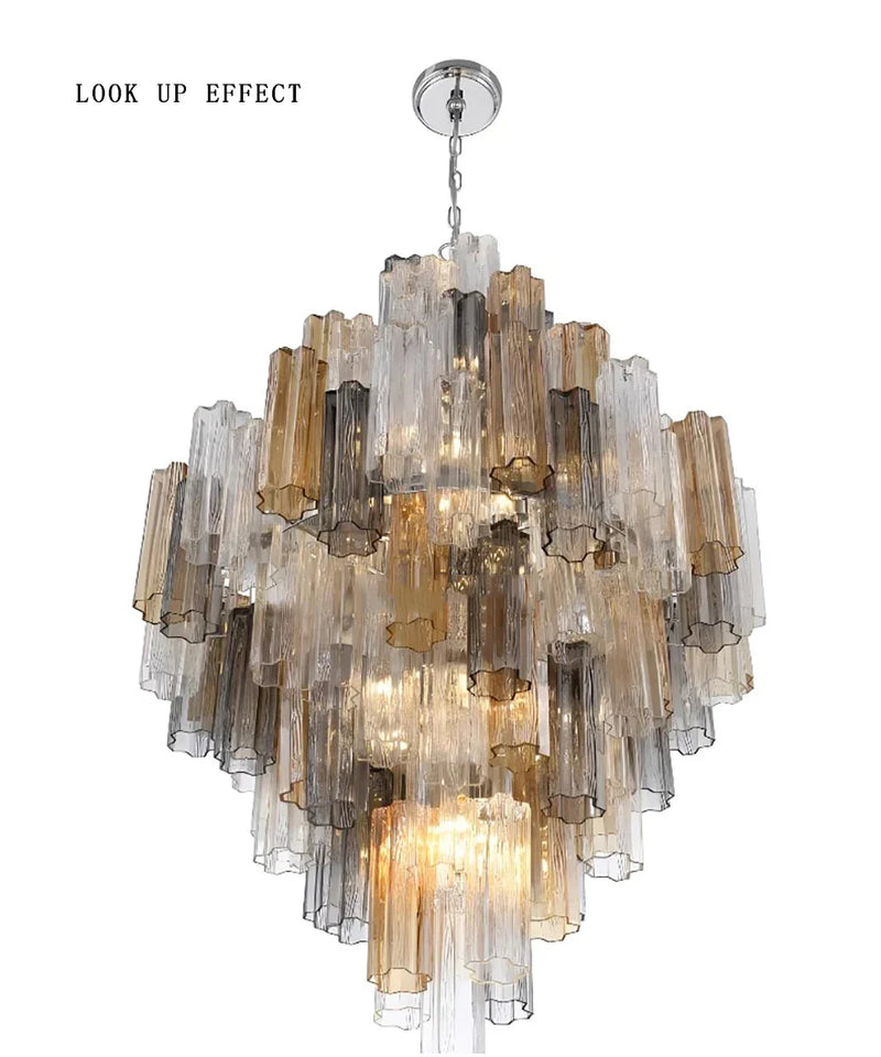Priv Aveloria Grand Glass Cascade Chandelier
