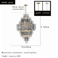 Priv Aveloria Grand Glass Cascade Chandelier