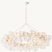 Tala Ring Glass Ball  Living Room Chandelier 63"