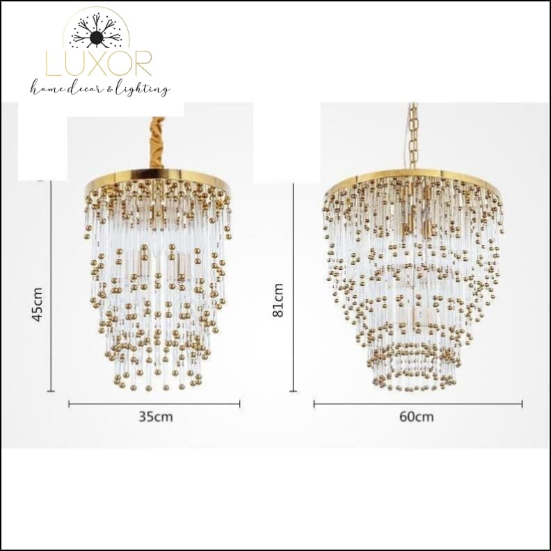 chandeliers Aerial Modern Crystal Chandelier - Luxor Home Decor & Lighting
