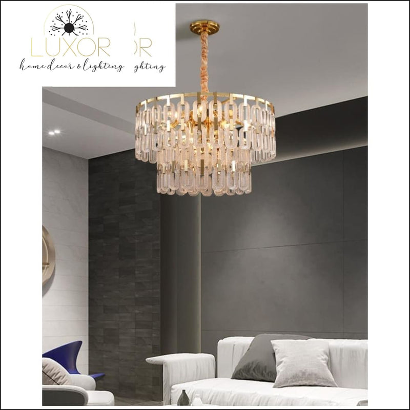 Ahari Gold Chandelier - chandeliers