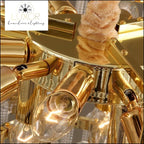 Ahari Gold Chandelier - chandeliers