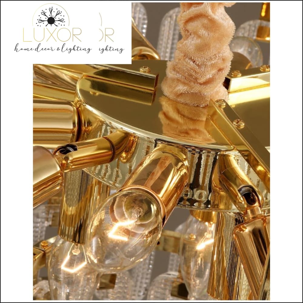 Ahari Gold Chandelier - chandeliers