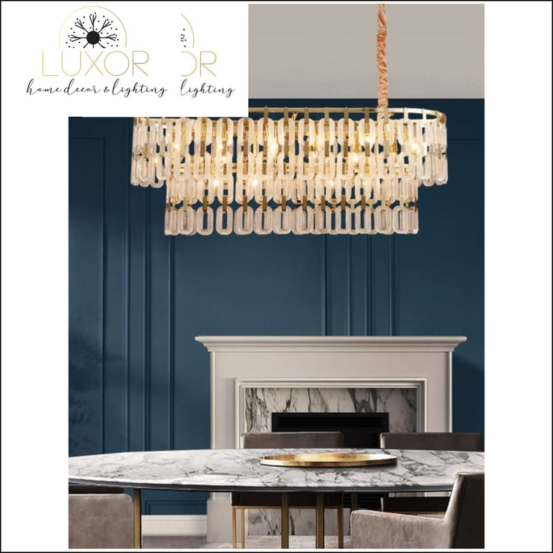Ahari Gold Chandelier - chandeliers