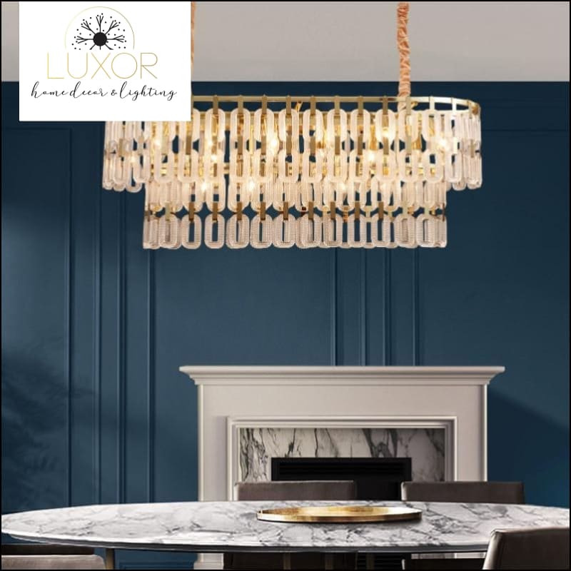 Ahari Gold Chandelier - chandeliers