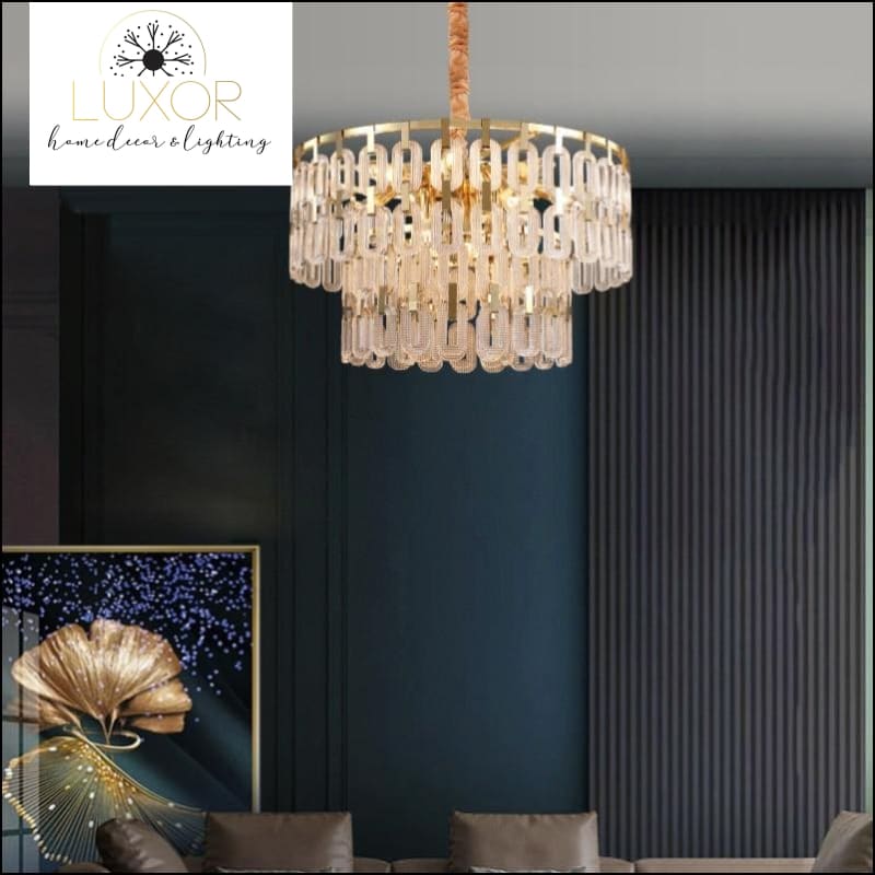 Ahari Gold Chandelier - chandeliers