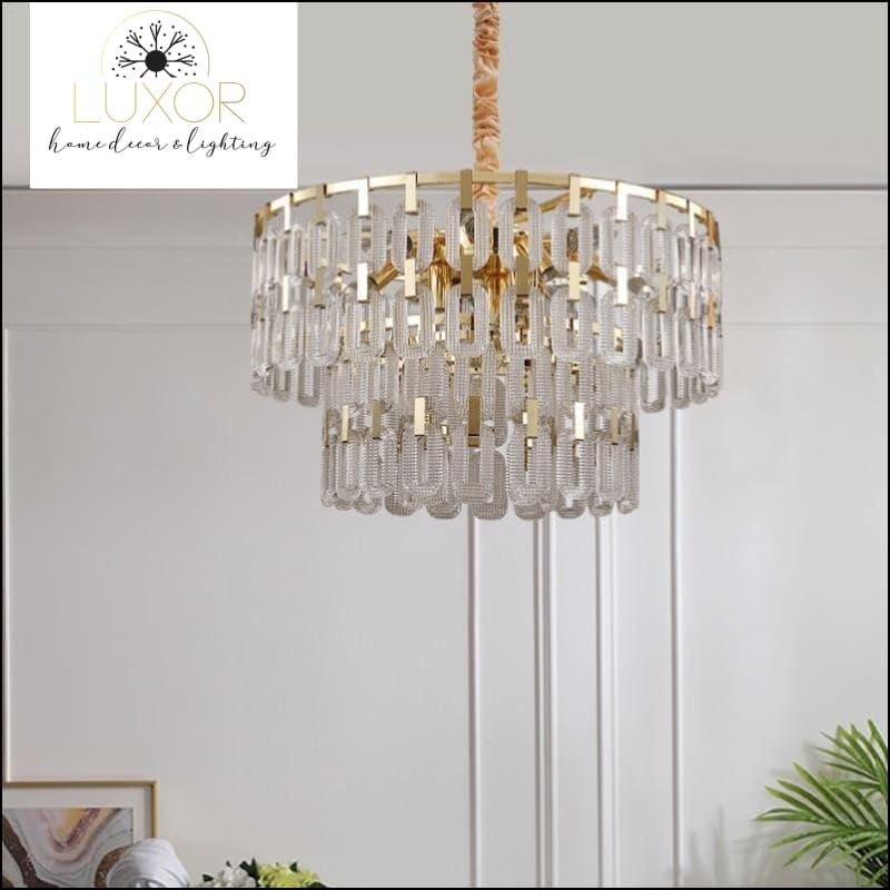 Ahari Gold Chandelier - chandeliers