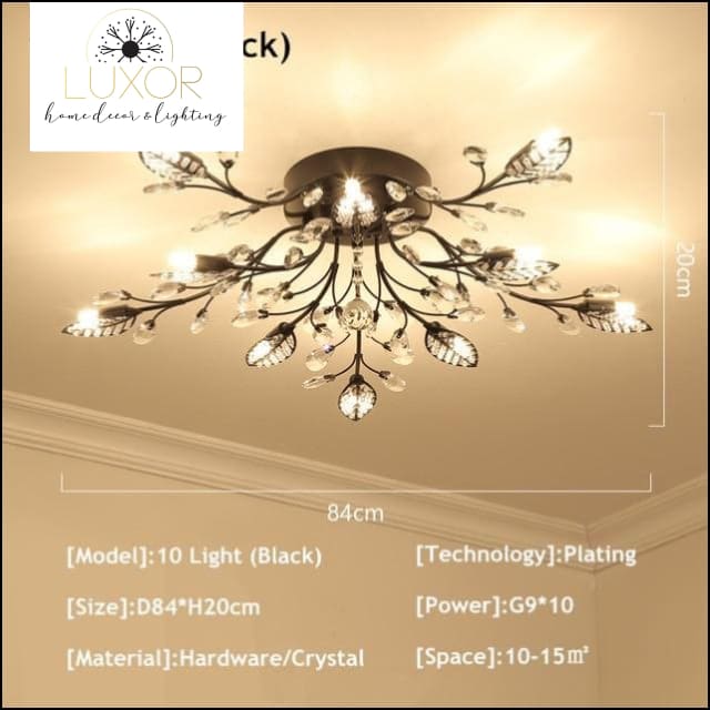 ceiling lights Alexa Luxury Crystal Ceiling Lamp - Luxor Home Decor & Lighting