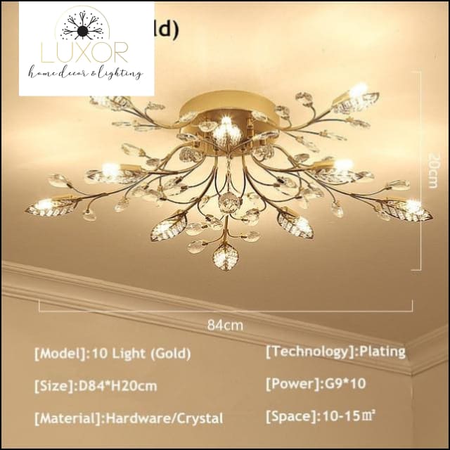 ceiling lights Alexa Luxury Crystal Ceiling Lamp - Luxor Home Decor & Lighting