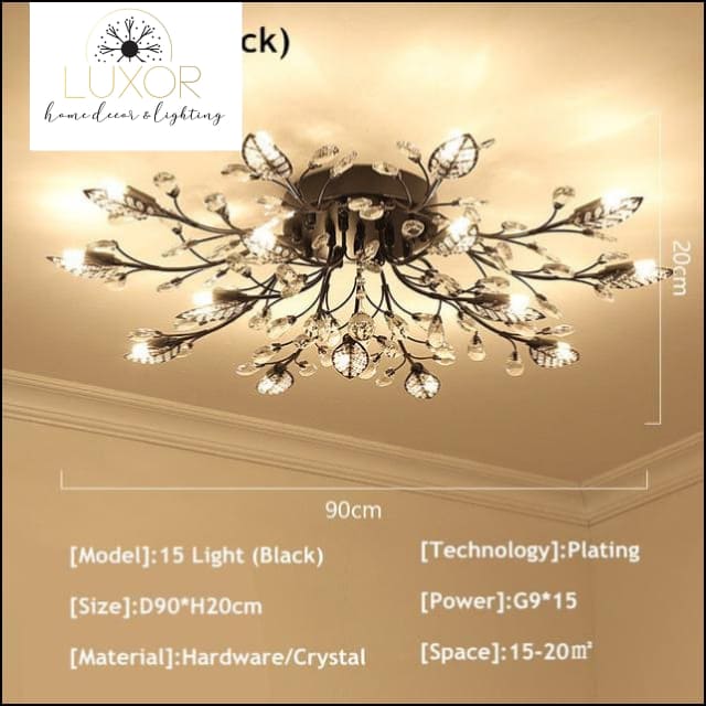 ceiling lights Alexa Luxury Crystal Ceiling Lamp - Luxor Home Decor & Lighting