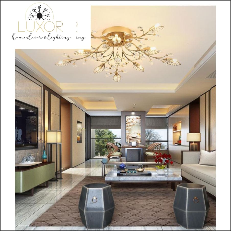ceiling lights Alexa Luxury Crystal Ceiling Lamp - Luxor Home Decor & Lighting